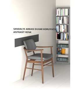 Sandalye Arkası Duvar Koruyucu Antrasit 3 Adet x 1m