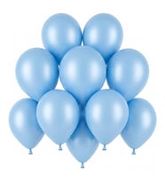 Bebek Mavi Renk Lateks Pastel Balon (13 cm) - 10 Adet