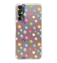 PrintiFy Huawei P Smart 2021 ile Uyumlu Water Color 6  Kamera Korumalı Şeffaf  Kılıf