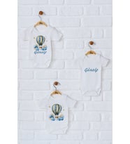 Pia Baby Premium %100 Pamuk İsme Özel Organik Baskılı Üçlü Set Çıtçıtlı Bebek Body Zıbın Modelleri 5058-18 (Ekru)
