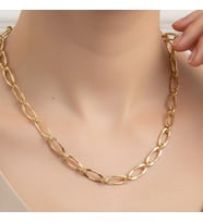 XUPİNG JEWELRY HALLOW MODEL KOLYE (Sarı)