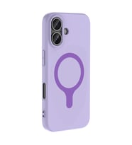 iPhone 17 Kılıf M-Safe Şarj Özellikli Aris Silikon Kılıf Lila