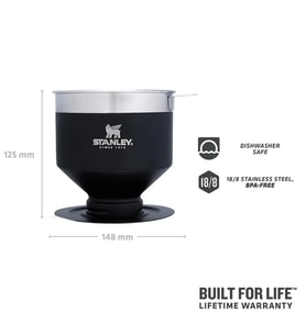 Stanley Klasik Brew Pour Over Paslanmaz Çelik Kahve Demleyici SİYAH