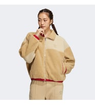 adidas Sherpa Kadın Bej Polar Ceket (HY7277) (Altın - Krem)