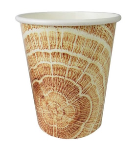 BARDAK KARTON AĞAÇ KÜTÜK GÖRÜNÜMLÜ 8OZ PK:8-