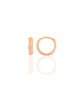 Gümüş rose 12 mm halka küpe  SGTL11756ROSE