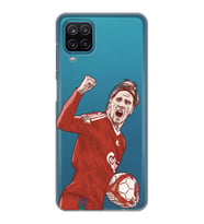 Samsung Galaxy A12/M12 Uyumlu Fernando Torres Desenli Şeffaf Telefon Kılıfı