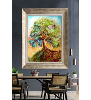 GÜMÜŞ ÇERÇEVELİ PASPARTULU TABLO C267