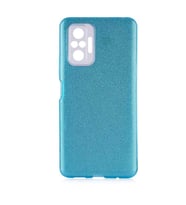 Xiaomi Redmi Note 10 Pro Kılıf Simli Parlak Shining Kapak (Mavi)
