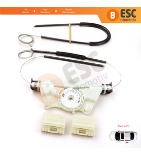 VW Touareg MK1 7L Porsche Cayenne 955 957 2002-2010 İçin Elektrikli Arka Sol Cam Kriko Tamir Seti