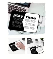 Play Time Tasarımlı 33x28 Cm Mousepad Kaymaz Taban Rahat Konforlu Mouse Pad