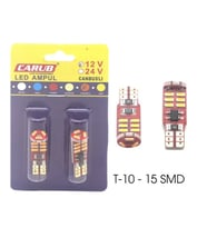 Park Ledi Canbus 15 Ledli Turuncu 12v T10 20w 2Li Set