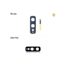 Samsung Galaxy S10 E ile Uyumlu Kamera Lensi Full Yeşil Kamera lensi sade lens kamera camı kamera merceği