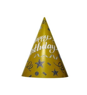 8 Lİ HAPPY BİRTHDAY GOLD ŞAPKA