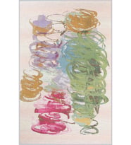Eliana Home Baskılı, Yıkanabilir Kaymaz Taban Salon Halısı LNA1254 100x150 cm (Yeşil)