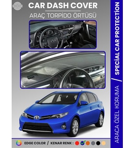 TOYOTA AURİS (2012-2019) Torpido Örtüsü Ön Göğüs Halı Torpido Koruma Tam Uyum UV Koruma Kolay Montaj