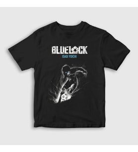Presmono Unisex Çocuk Siyah Isagi Yoichi Futbol Soccer Anime Bluelock T-Shirt 447862tt