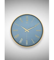 Galaxy 717-A-2 Serisi Klasik Rakamlı Metal Görünümlü Sessiz Akar Modern Duvar Saati 40 cm (Gold)