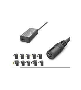 15-24V 90W Universal Laptop Adaptörü - 10 Farklı Uç - Tüm Markalarla Uyumlu - Siyah HD8887