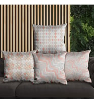 eJOYA Çizgisel Tasarımlı 4'lü Yastık İçi Ve Kırlent Kılıfı 45cm 113850