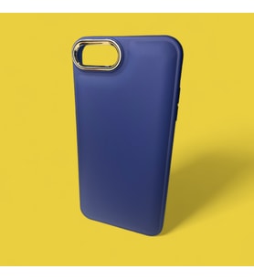 İphone 6Plus 7Plus 8Plus Air Bag Kamera Korumalı Çerçeveli (12Görünümlü) Darbe Emici Silikon Kılıf (Lacivert)