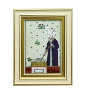 e38 EL İŞÇİLİĞİ CAM BOYAMA TABLO 38*30 CM-6431