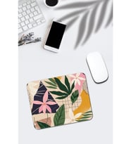 Tropik Yaprak Desenli Mouse Pad