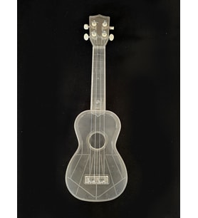 Hawiian XU21-1-CL Şeffaf Kristal Soprano Ukulele  Darbeye Dayanıklı Şeffaf Polikarbon Gövde Su Geçirmez Yapı Eşsiz Sahne Görünümü