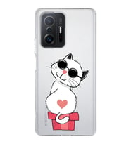 Xiaomi  Mi 11T  Kamera Korumalı Kapak Coolcat Tasarımlı Şeffaf  Kılıf