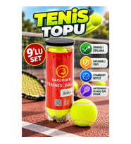 9’lu Tenis Topu Seti – Dengeli Zıplama ve Dayanıklı Yapı