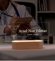 Doktora Hediye Kişiye Özel Led Masa İsimliği- Meslek Hediyesi – Yeni Mezun Hediyesi- Tıp Bayramı Hediyesi