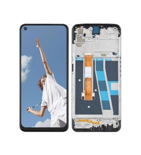 Oppo A52 2020 ile UyumluLcd Ekran Dokunmatik Çıtalı Cph2061 Cph2069 (Siyah)