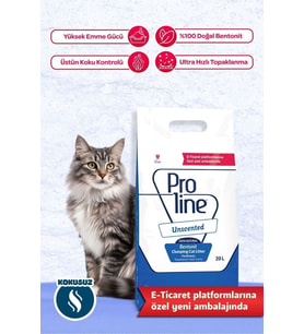 Bentonit Kokusuz İnce Kedi Kumu 20 LT
