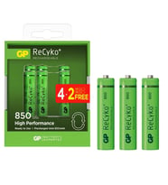 GP RECYKO 800 MAH ŞARJLI İNCE KALEM PİL (4+2 6LI PAKET FİYAT) (4434)