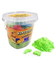 Lino Kinetik Kum 500 gr. Kova + 3 Kalıp YEŞİL 