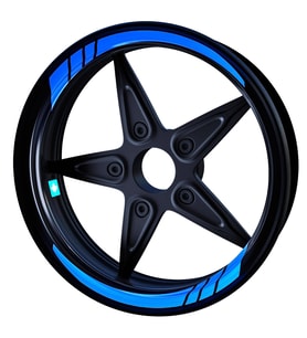 Moto GP Azur Mavi İç Jant Şeridi Sticker Çınar Extreme