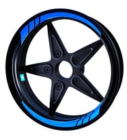 Moto GP Azur Mavi İç Jant Şeridi Sticker Çınar Extreme