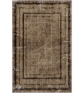 Eliana Home Baskılı, Yıkanabilir Kaymaz Taban Salon Halısı LNA1374-HT-974 100x150 cm (Kahverengi)