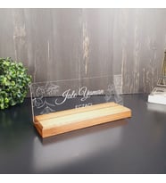 Kişiye Özel Modern Tasarımlı Masa İsimliği