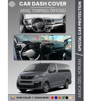PEUGEOT TRAVELLER (2016-2023) Torpido Örtüsü Panel Koruma Torpido Koruma Tam Uyum Kaymaz Özel Kesim
