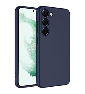 Coverzone Samsung Galaxy S23 Plus ?le Uyumlu K?l?f Z-Mara Lansman Vieri Tam Koruma Arka Kapak Kamera Koruma �?k?nt?l? P�r�zs�z Y�zey Lacivert