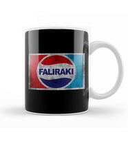 Faliraki Pepsi Logo Kupa Bardak Porselen