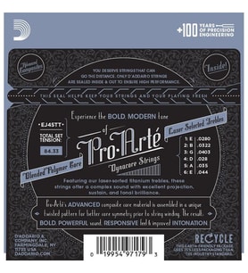 D'Addario EJ45TT Pro-Arte Serisi Klasik Gitar Tel Seti (Normal Tension - Titanyum)