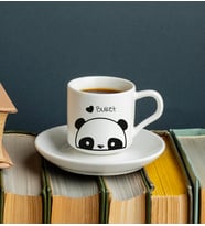 Panda Türk Kahvesi Fincanı Kişiye Özel