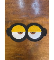 11X22 CM DOKUMA VE DERİ GÖZ APLİKE ARMA YAMA DİKİŞ HOBİ AKSESUAR