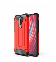 Redmi Note 8 Pro Kılıf Crash Zırh Silikon Kılıf (Kırmızı)
