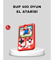 Lexroo SUP Retro El Konsolu – 500 Oyun, 2 Oyunculu, 3 İnç Ekran, Taşınabilir Şarjlı Atari