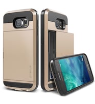 Verus Galaxy S6 ile Uyumlu Case Damda Slide Kılıf Shine Gold