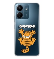 Xiaomi Redmi 13C Uyumlu Garfield Desenli Şeffaf Telefon Kılıfı