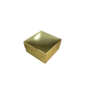 Komple Karton Kutu Düz Renk 10X10x5 CM  (25 Adet)  Gold